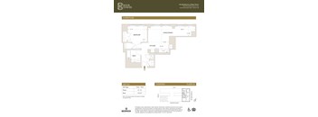 Unit N3 Floor Plan at Book Tower, Detroit, MI