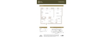 Unit P Floor Plan at Book Tower, Detroit, Michigan