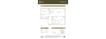 Unit T2 Floor Plan at Book Tower, Detroit, Michigan