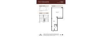 Studio 1 bath D 230202_The Ferguson_Floor Plans_Unit-208 at The Ferguson Apartments, Detroit, MI