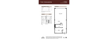Studio 1 bath E 230202_The Ferguson_Floor Plans_Unit-210 at The Ferguson Apartments, Detroit, Michigan
