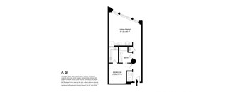 1 Bedroom 1 Bathroom E floor plan at The May, Cleveland, OH, 44114