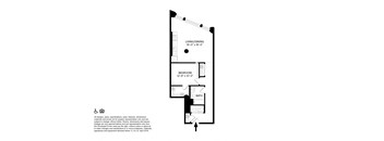 1 Bedroom 1 Bathroom F floor plan at The May, Cleveland, OH, 44114