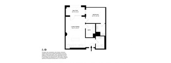 1 Bedroom 1 Bathroom G Floor plan. at The May, Cleveland, OH, 44114