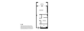 1 Bedroom 1 Bathroom J Floor plan at The May, Cleveland, OH, 44114