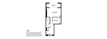 1 Bedroom 1 Bathroom K9 Floor plan at The May, Cleveland, OH, 44114