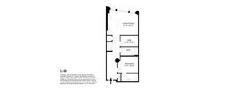 1 Bedroom 1 Bathroom + Den P Floor plan at The May, Cleveland, OH, 44114
