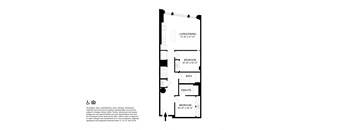 2 Bedroom 2 Bathroom T3 Floor plan at The May, Cleveland, OH, 44114