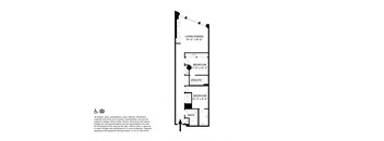 2 Bedroom 2 Bathroom T6 Floor plan at The May, Cleveland, OH, 44114
