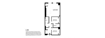 2 Bedroom 2 Bathroom U Floor plan at The May, Cleveland, OH, 44114