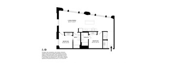 2 Bedroom 2 Bathroom V Floor plan at The May, Cleveland, OH, 44114