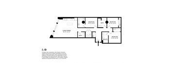 3 Bedroom 2.5 Bathroom Z Floor plan at The May, Cleveland, OH, 44114