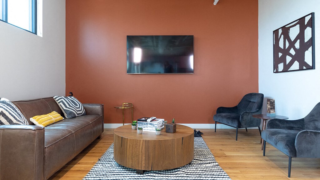 Tv in living at The Assembly, Detroit, 48216