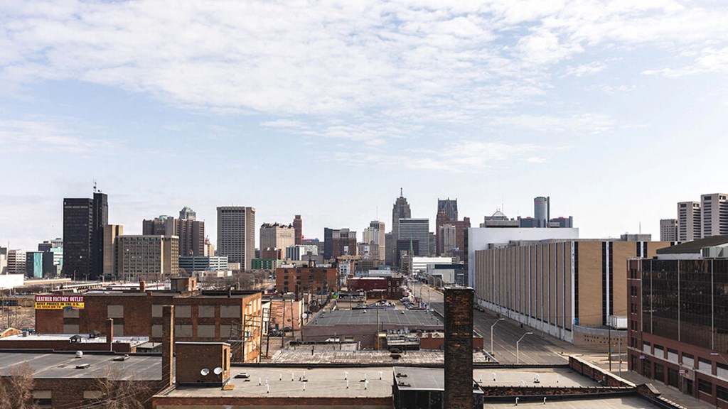 terrace view at The Assembly, Detroit, Michigan