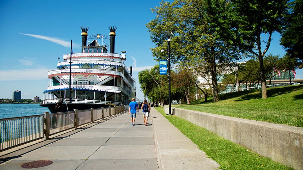 River side view at The Assembly, Detroit