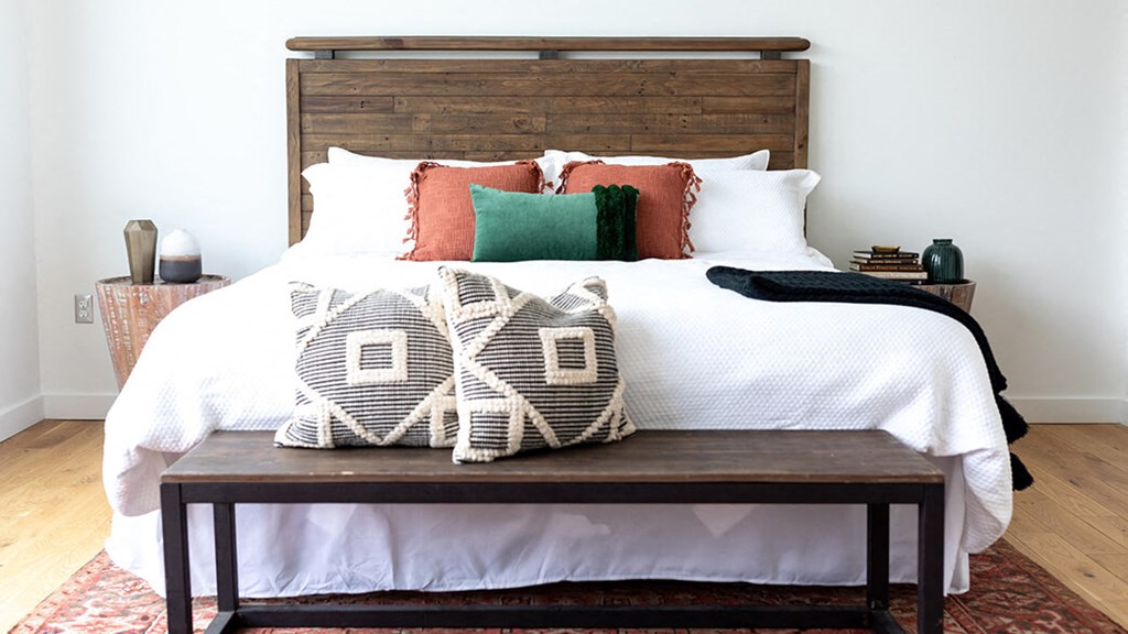 Bed in Bedroom at The Assembly, Michigan, 48216