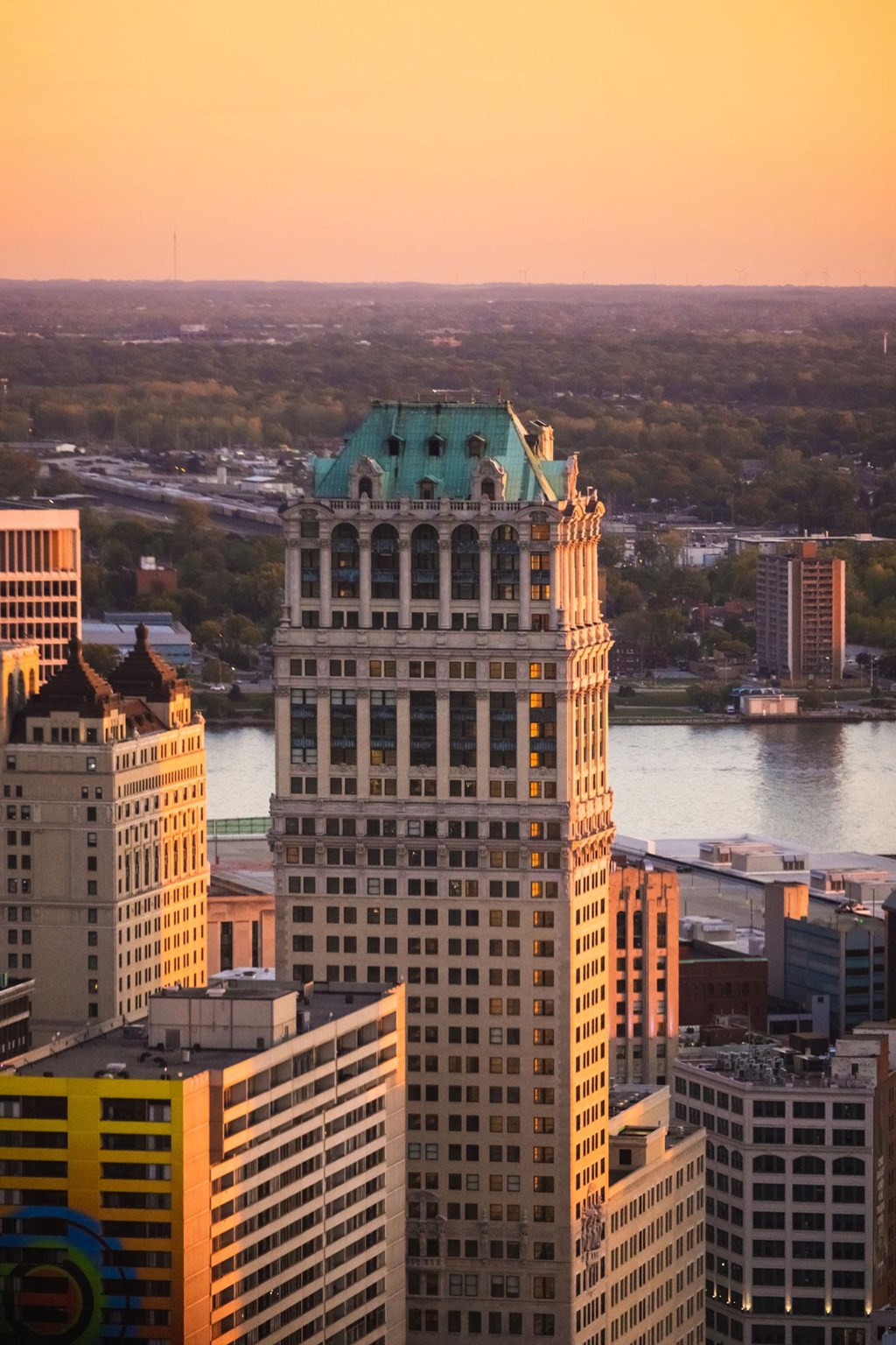 A view of the city from Book Tower, Detroit, MI, 48226