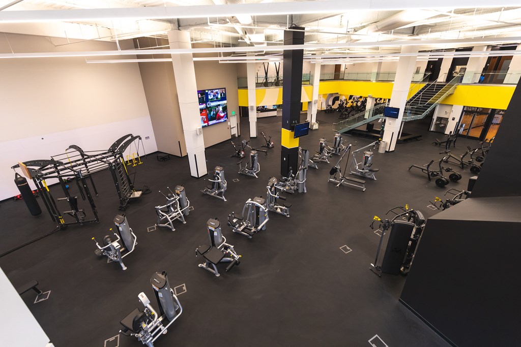 COR Wellness Center gym with a variety of exercise equipment.
