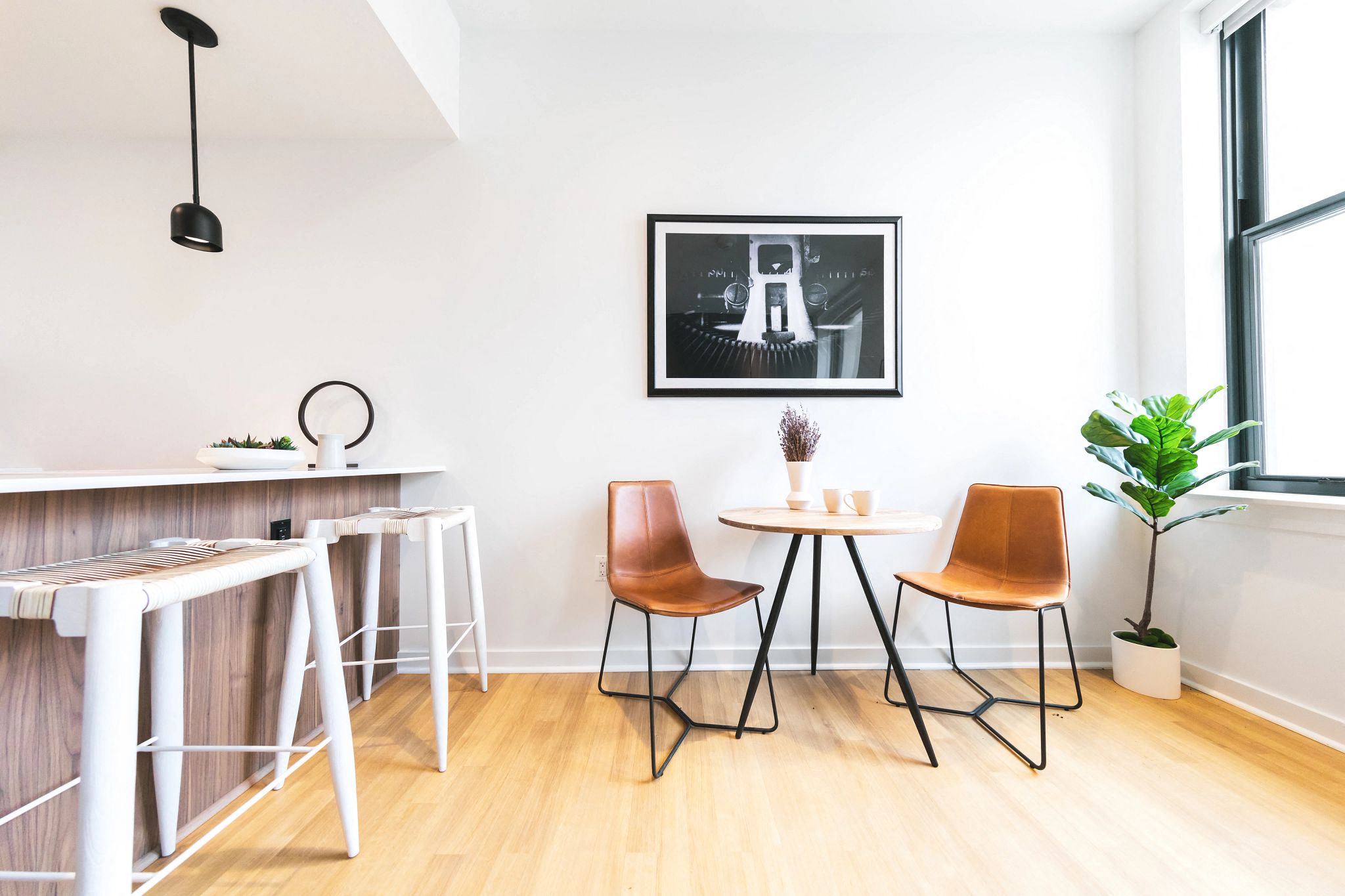 table and chair at The Press/321, Detroit, MI