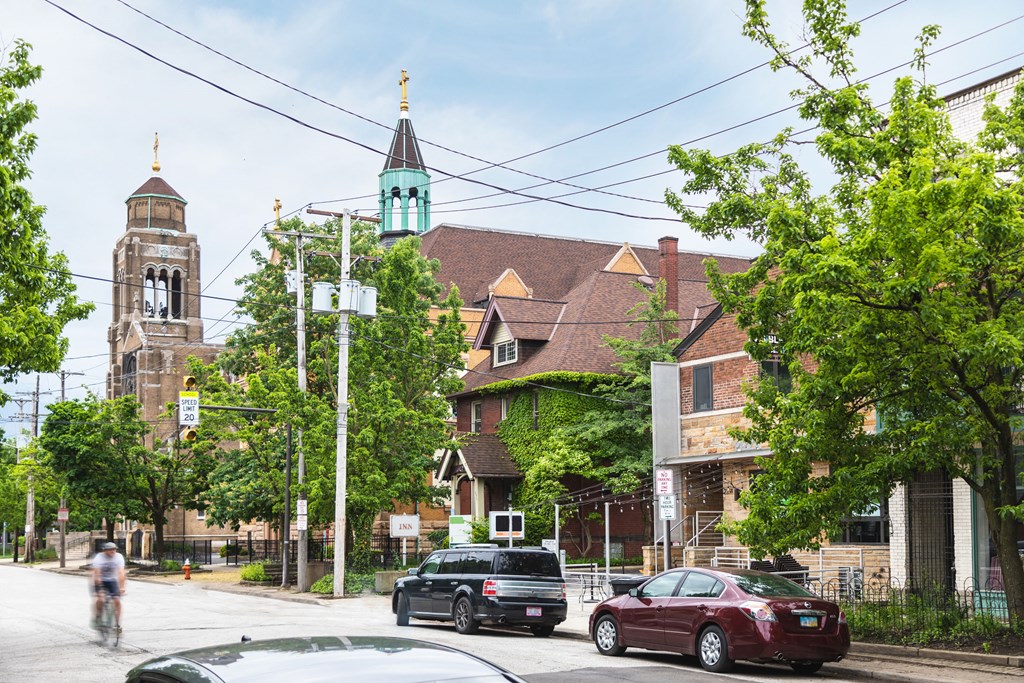 Outdoor street parking. at The May, Cleveland, OH, 44114