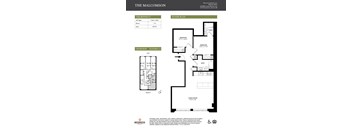 The Bennett Floor Plan at The Malcomson, Michigan