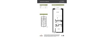 The Detroiter Floor Plan at The Malcomson, Detroit, Michigan