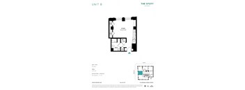 B Floor Plan at The Stott, Detroit, Michigan