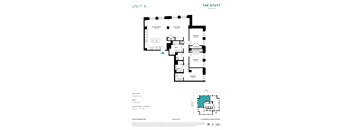 K Floor Plan at The Stott, Michigan, 48226