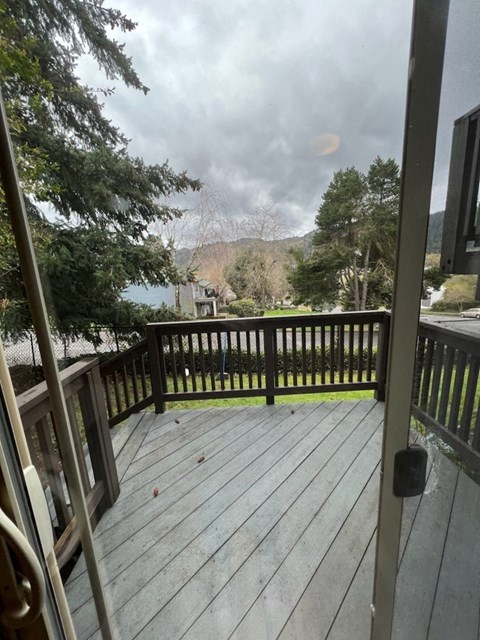 a deck with a view