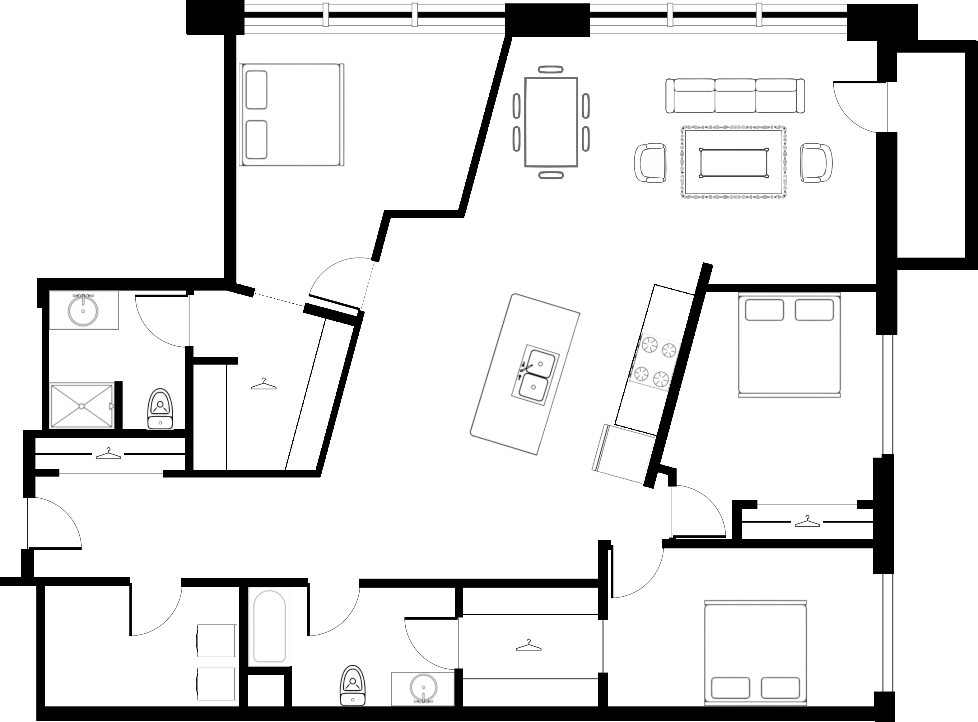 Apartments 102, 202 & 302