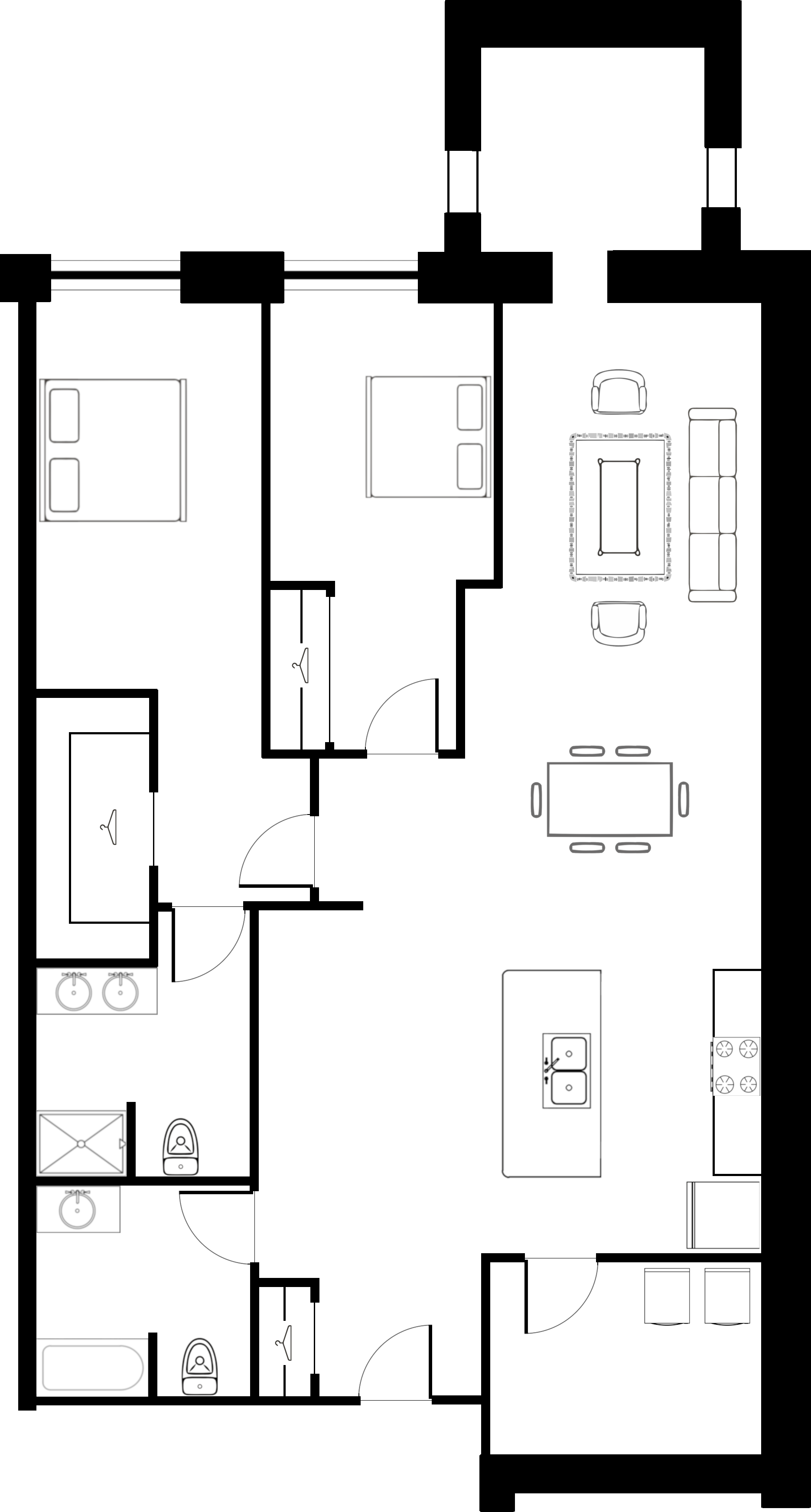 Apartments 104, 204 & 304