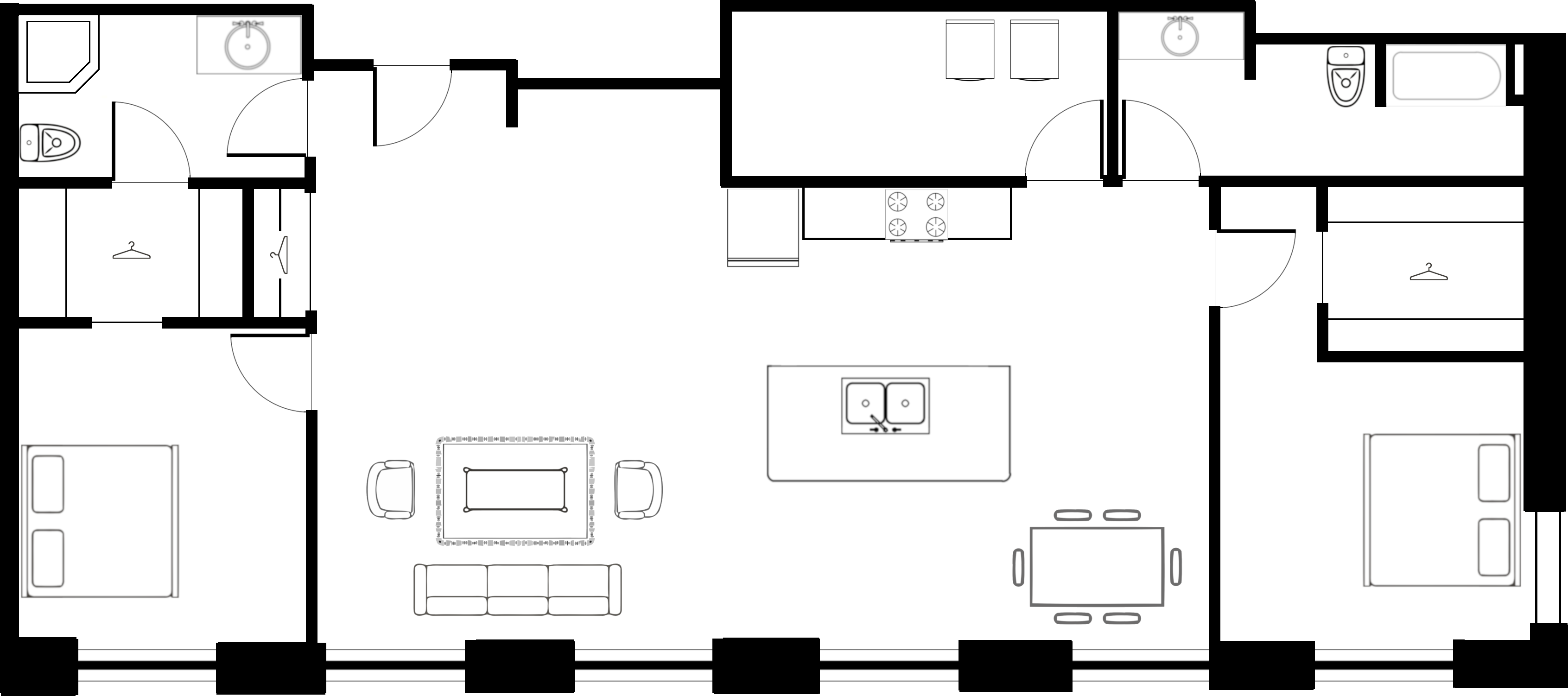 Apartments 105, 205 & 305