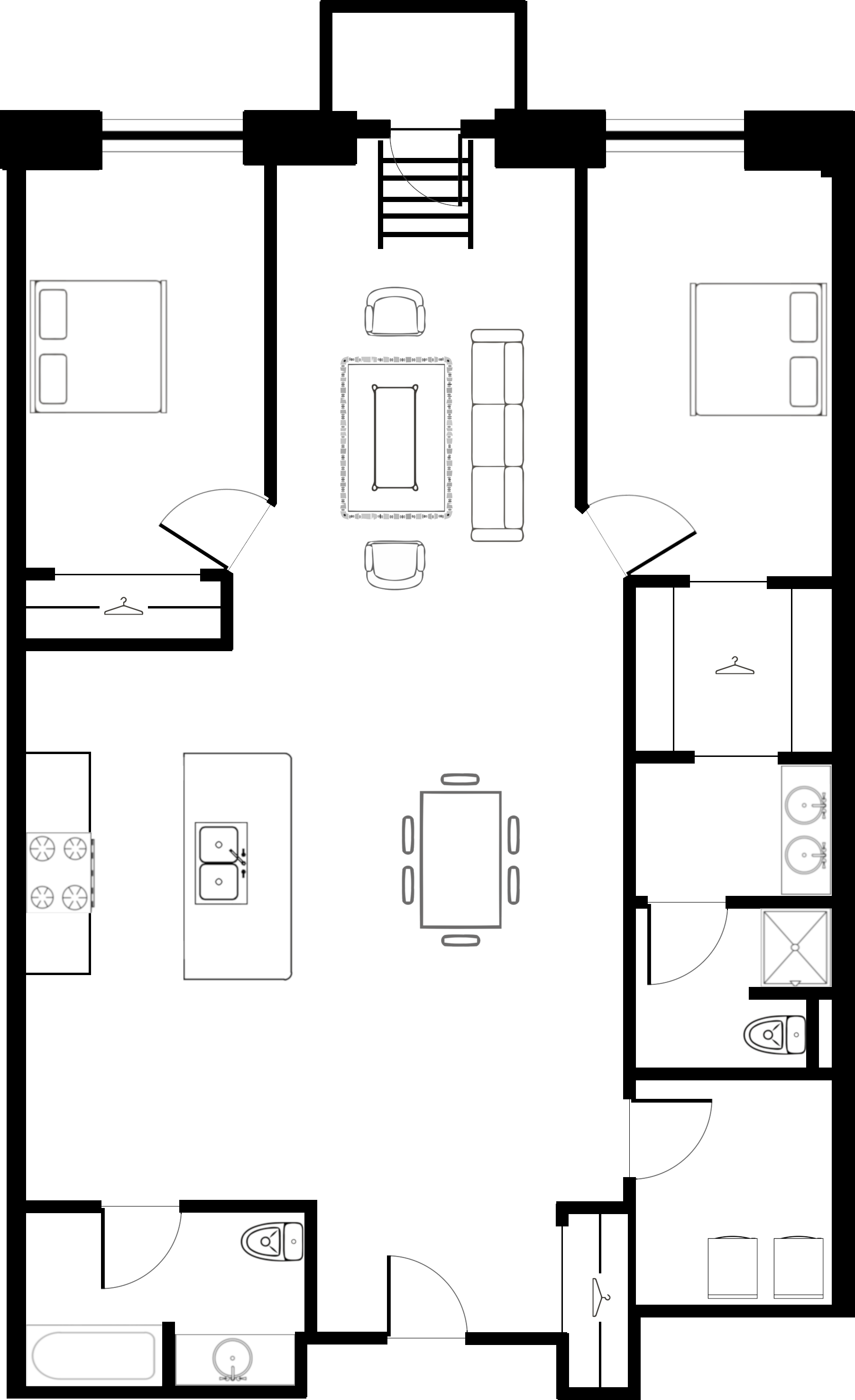 Apartments 106, 206 & 306