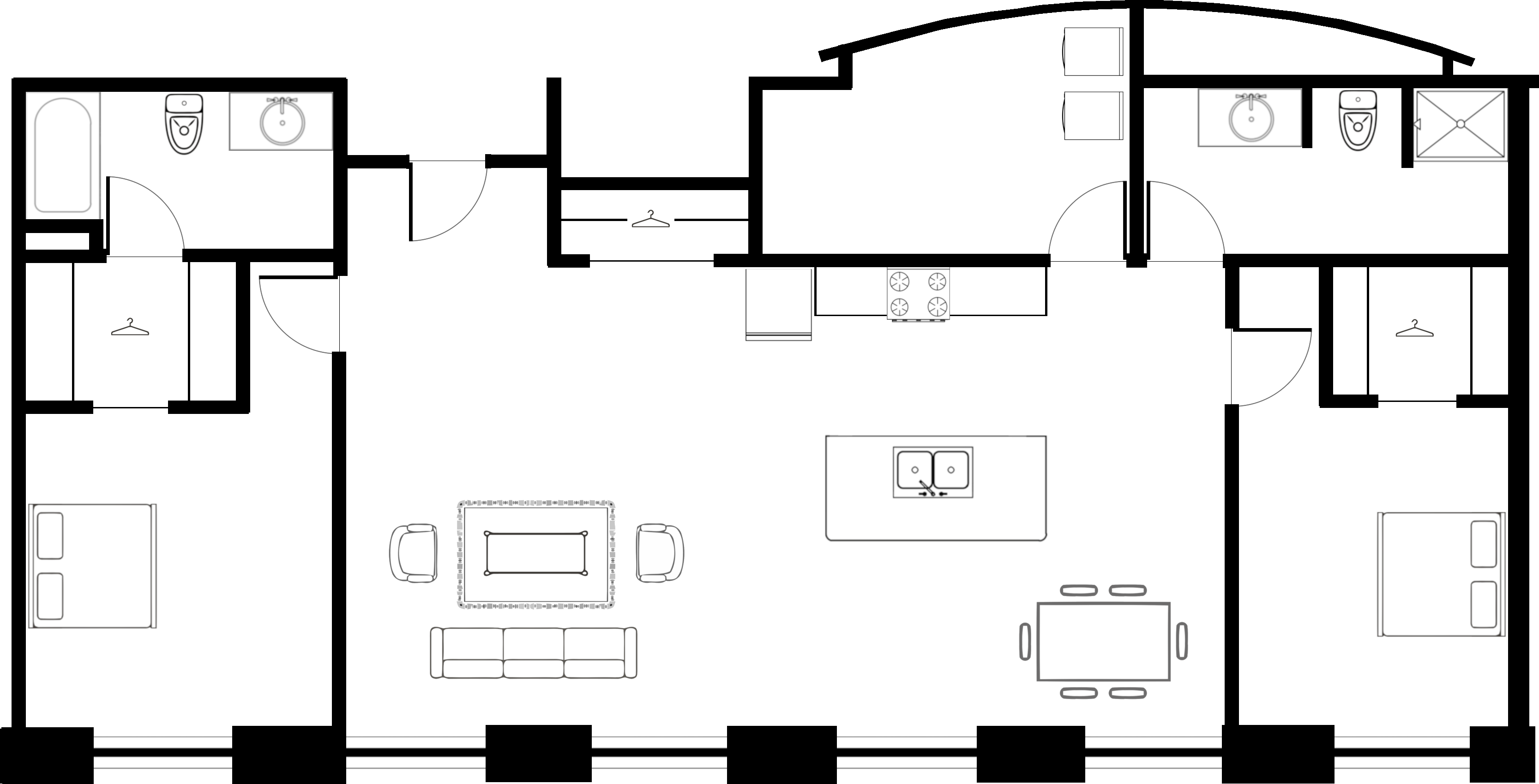 Apartments 107, 207 & 307