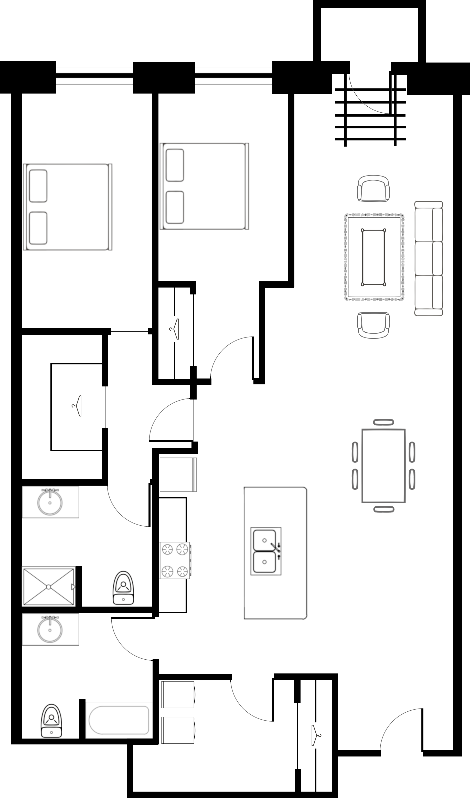 Apartments 109, 209 & 309