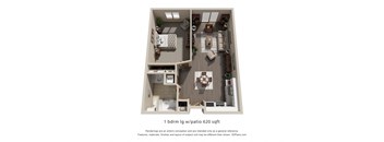 a stylized floor plan of a 1128 sq ft