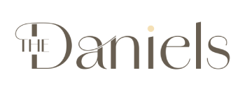 The image shows the text "The Daniels" in a stylized font.