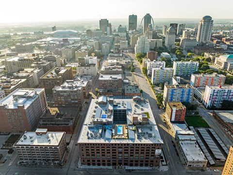 a view of montreal from the top of the eiffel tower