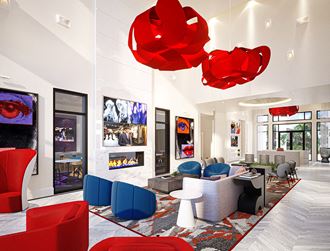 a rendering of the lobby of the new holiday inn express & suites at Altis Grand Lake Willis, Orlando, 32821