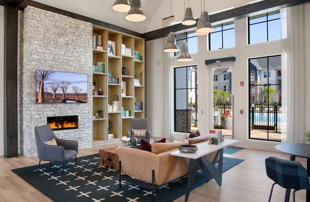 the preserve at ballantyne commons community living room