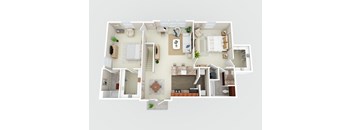 a bedroom floor plan is shown with a bathroom and a living room
