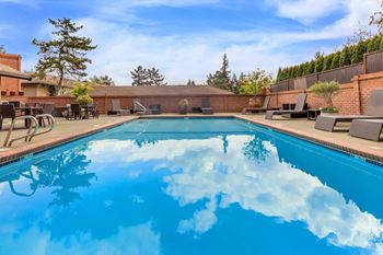 our apartments showcase a swimming pool