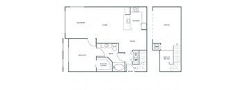 One Bedroom One Bath (1173 SF)