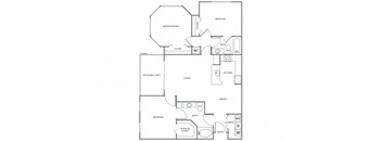 a black and white floor plan of a house