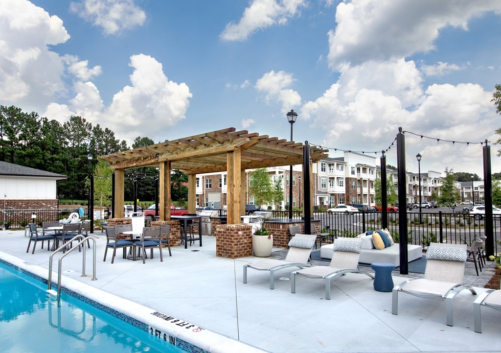 our apartments showcase an unique swimming pool