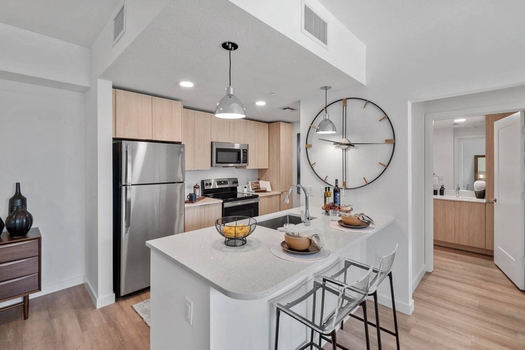 Model Kitchen at Altis Blue Lake, Lake Worth, FL