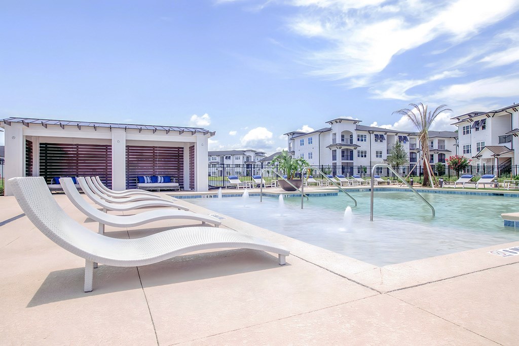 the pool at the preserve at polo apartments