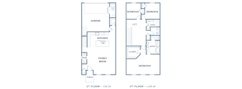the floor plans for the apartments are presented in this image