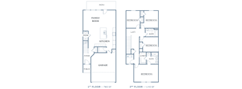 the floor plans for the apartments are shown in this illustration