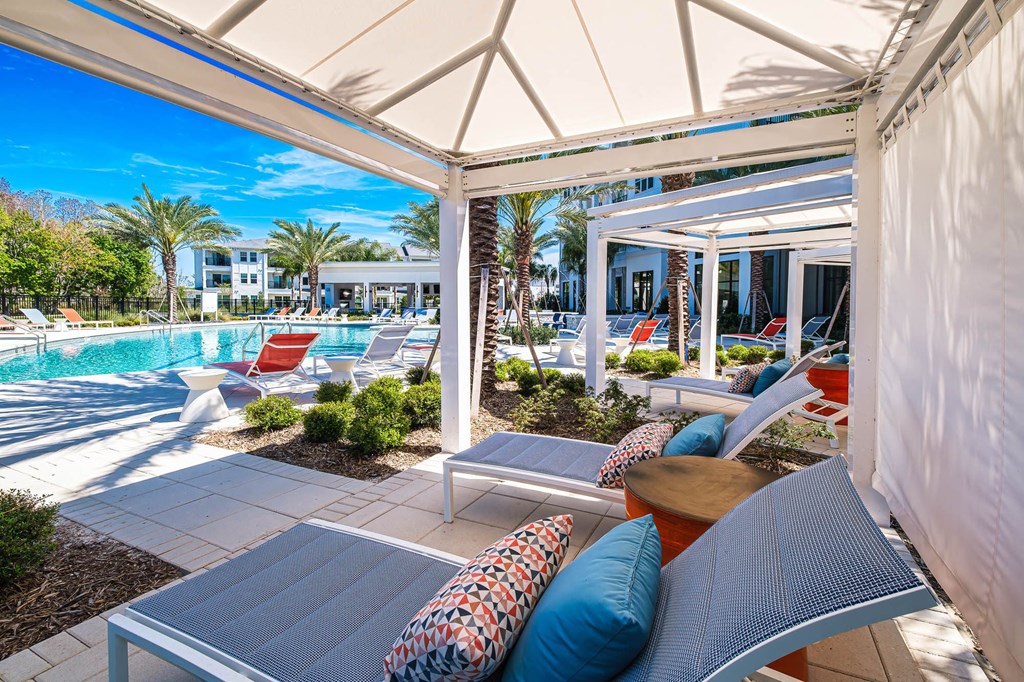 the pool area at the resort at longboat key club